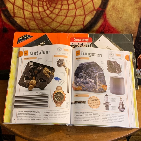 THE ELEMENTS BOOK:A Visual Encyclopedia of the Periodic Table Hardcover Book - Picture 4 of 8